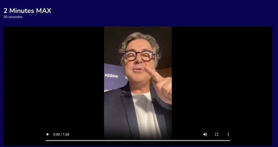 Arnaud Ardoin, expert 2 Minutes Max, dans son 2’MAX sur les 30 premières secondes